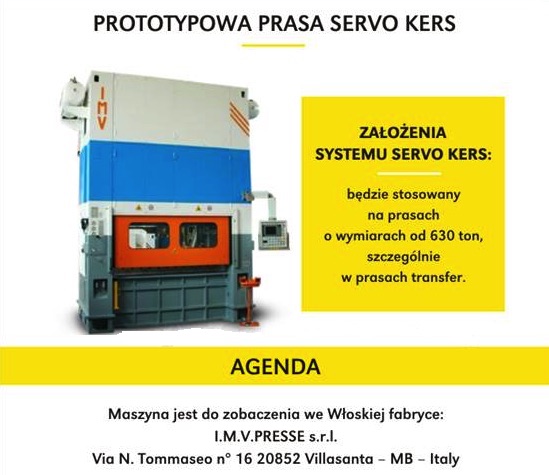 prototypowa Prasa Servo KERS.