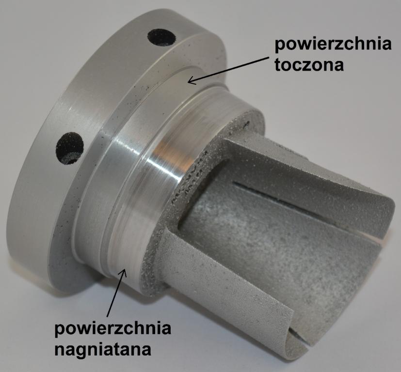 Rys. 1. Forma wtryskowa wykonana ze stopu aluminium AlSi10-Mg metodą SLM poddano obróbce wykończeniowej