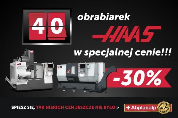 Nowe obrabiarki Haas CNC z rabatem 30%?