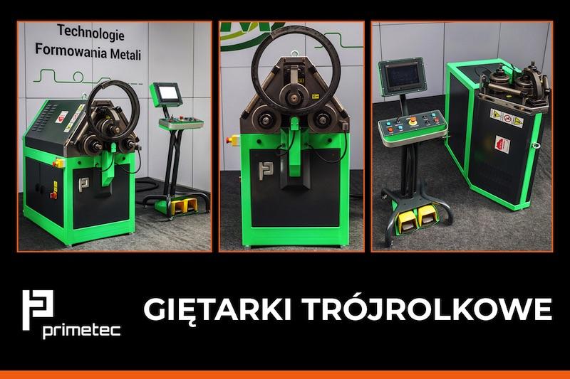 Giętarki trójrolkowe Primetec - nowość w ofercie TFM