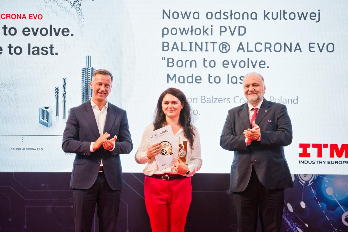 Złoty medal ITM za powłokę BALINIT ALCRONA EVO