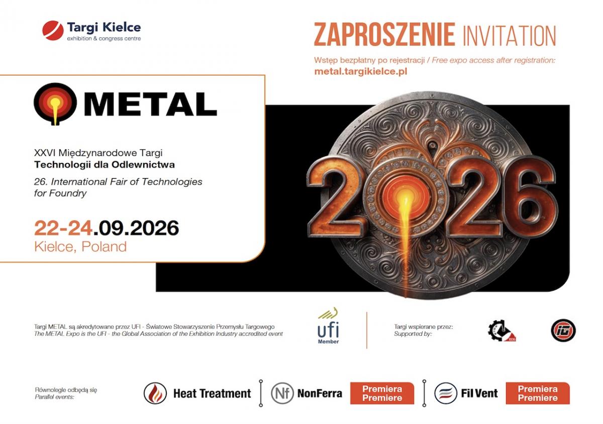 Zarejestruj się i odwiedź targi METAL bezpłatnie