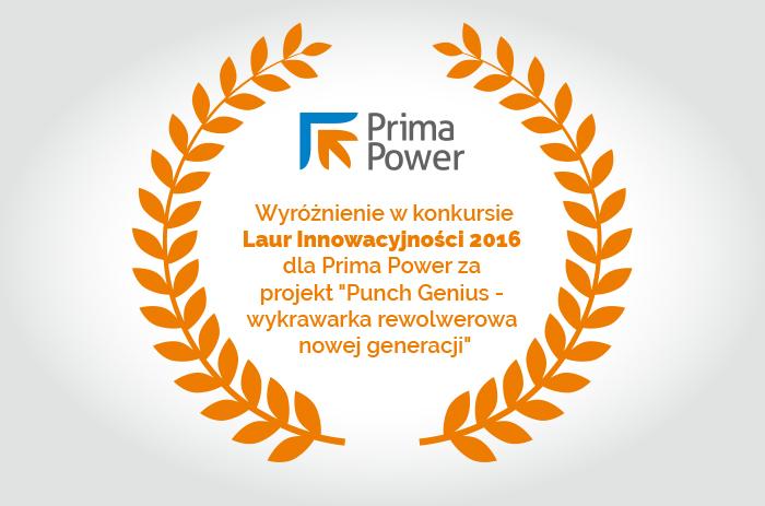 Prima Power z Laurem Innowacyjności 2016