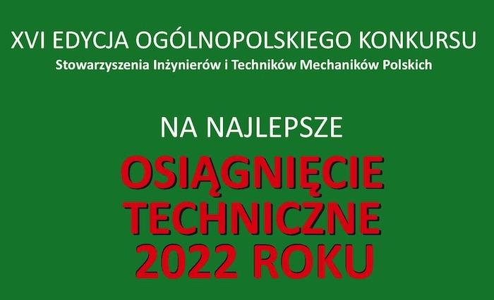 Konkurs na „Osiągnięcie Techniczne Roku 2022”