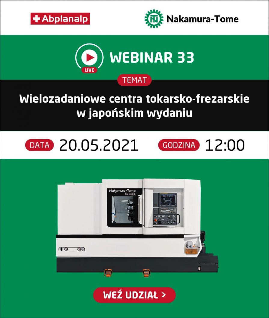 Wielozadaniowe centra Nakamura-Tome - Webinar