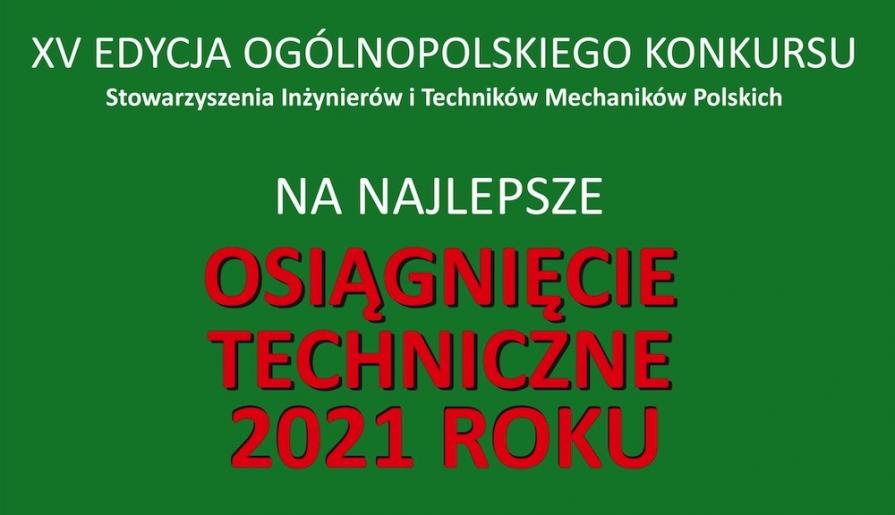 Konkurs na Osiągnięcie Techniczne 2021 Roku