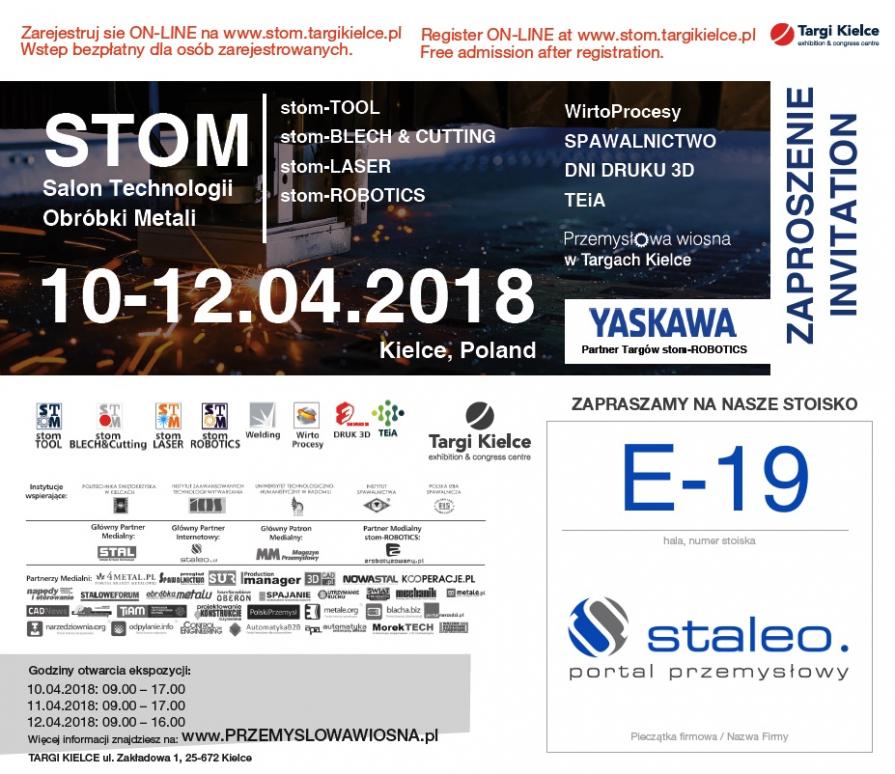 Odbierz bezpłatne zaproszenie na STOM 2018