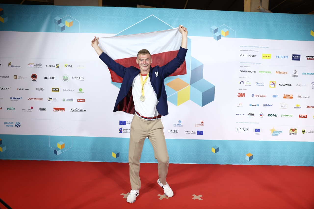 Rafał Rygalik złoty medalista EuroSkills Gdańsk 2023