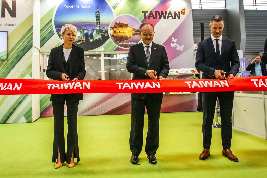 TAITRA Tajwanski pawilon ITM Industry Europe 2022 Otwarcie